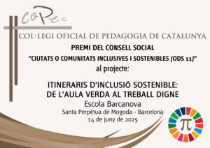 EL COPEC GUARDONA L’ESCOLA BARCANOVA